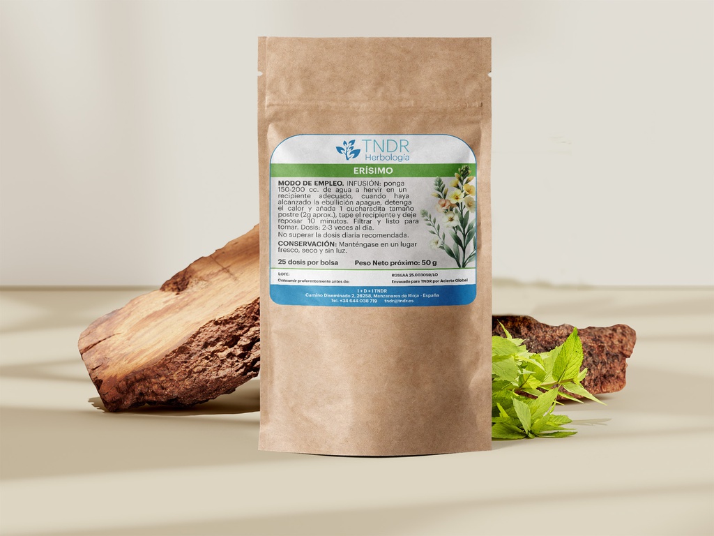 Erísimo Diseñada para abordar problemas digestivos, dolores de todo tipo y alteraciones nerviosas. Su combinación neutra es adecuada para todos los Síndromes TNDR.